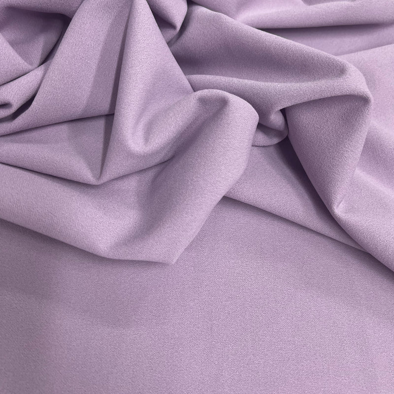 Chey LILAC Stretch Crepe Scuba Techno Knit Polyester Spandex Fabric for Bows, Top Knots, Head Wraps, Clothes, Costumes, Crafts