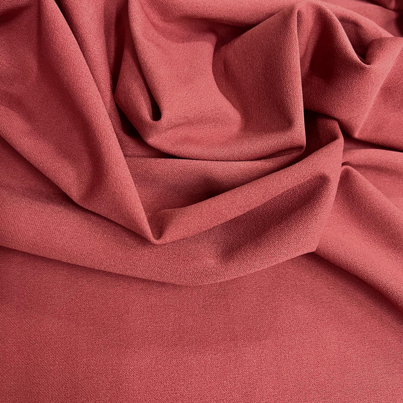 Chey TERRACOTTA Stretch Crepe Scuba Techno Knit Polyester Spandex Fabric for Bows, Top Knots, Head Wraps, Clothes, Costumes, Crafts