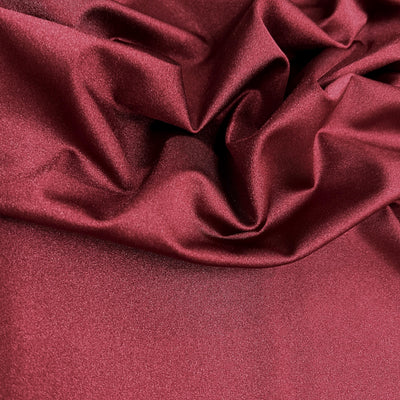 Elle BURGUNDY Nylon Spandex Stretch Shiny Tricot Medium Weight Fabric for Apparel, Swimwear, Activewear, Sportswear, Costumes, Crafts
