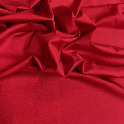 Elle SCARLET RED Nylon Spandex Stretch Shiny Tricot Medium Weight Fabric for Apparel, Swimwear, Activewear, Sportswear, Costumes, Crafts