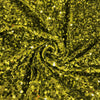 Stephanie OLIVE GREEN Overlap Sequins on OLIVE Stretch Velvet Fabric by the Yard for Gowns, Apparel, Costumes, Crafts - 10185