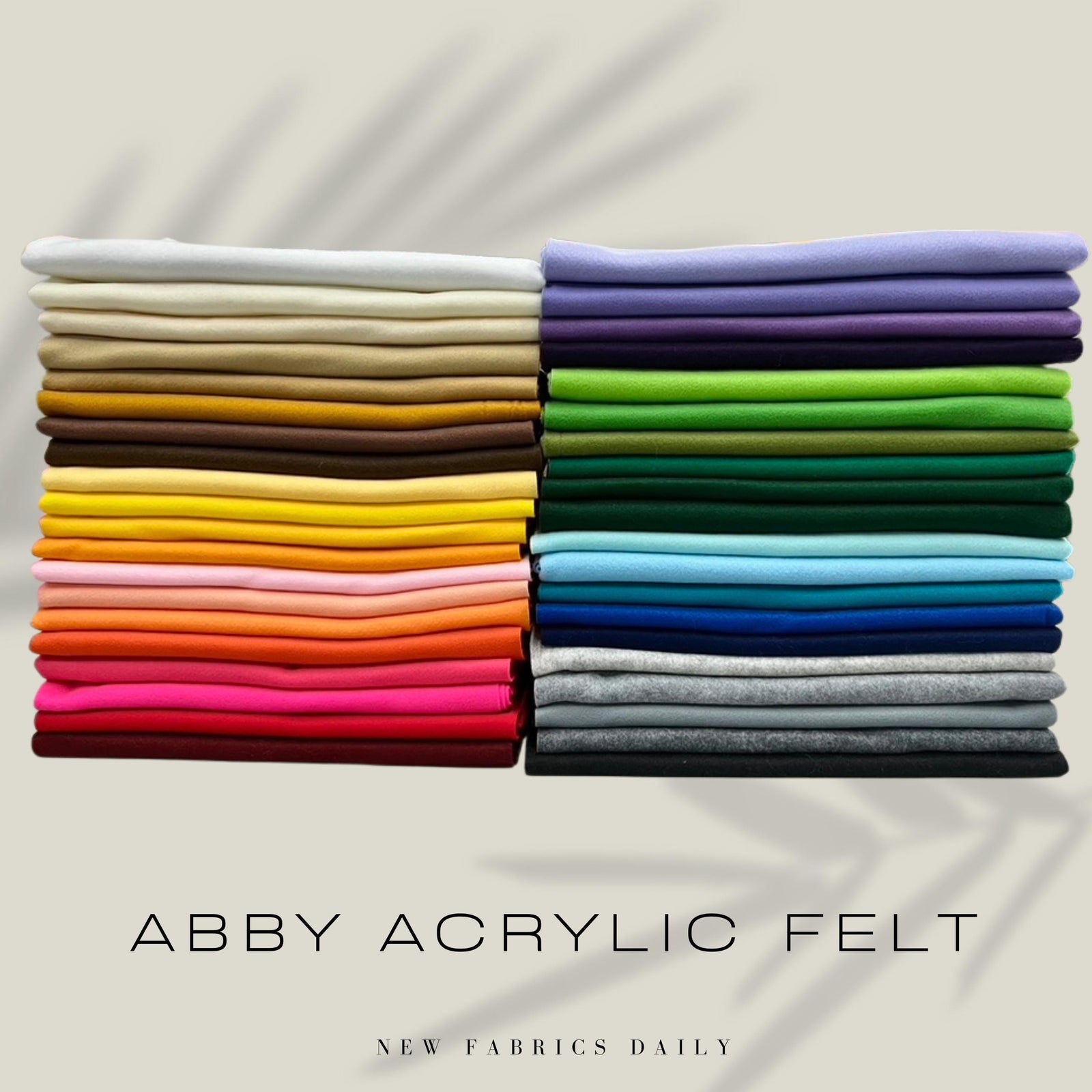 Abby 72" Wide Acrylic Felt Fabric by the Yard