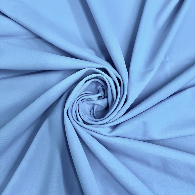 Giselle DUSTY BLUE Nylon Spandex Stretch Matte Tricot Medium Weight Fabric for Apparel, Swimwear, Activewear, Sportswear, Costumes, Crafts