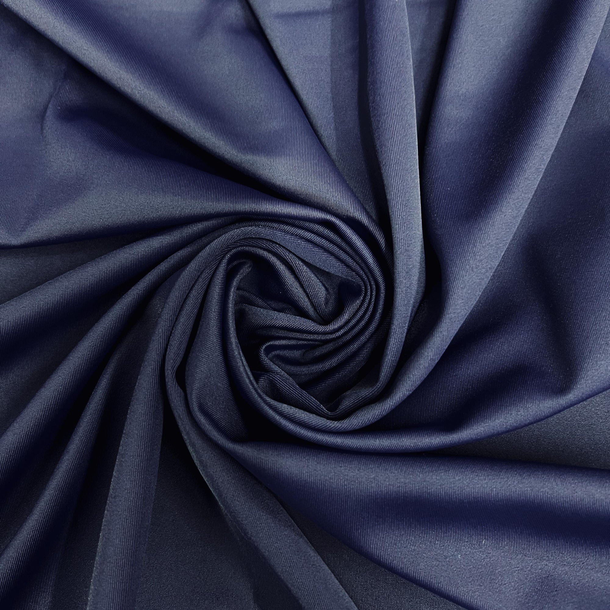 Giselle NAVY BLUE Nylon Spandex Stretch Matte Tricot Medium Weight Fabric for Apparel, Swimwear, Activewear, Sportswear, Costumes, Crafts