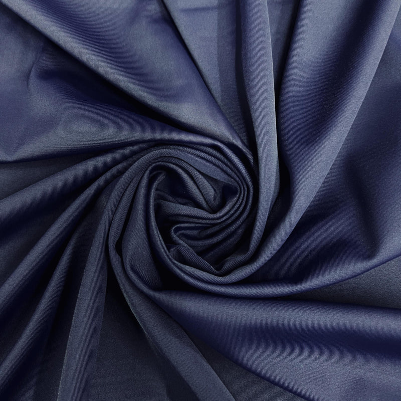 Giselle NAVY BLUE Nylon Spandex Stretch Matte Tricot Medium Weight Fabric for Apparel, Swimwear, Activewear, Sportswear, Costumes, Crafts