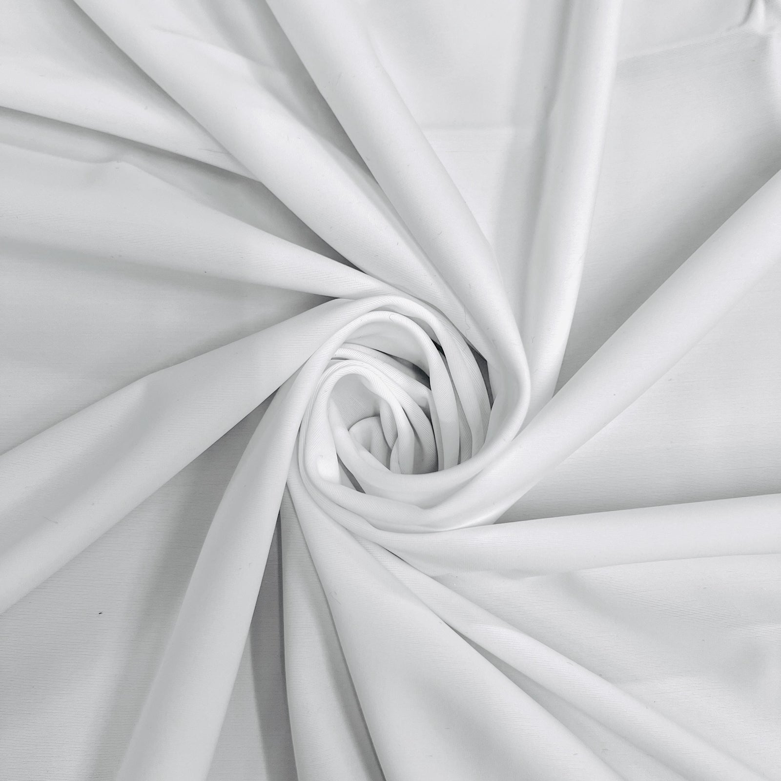 Giselle WHITE Nylon Spandex Stretch Matte Tricot Medium Weight Fabric for Apparel, Swimwear, Activewear, Sportswear, Costumes, Crafts