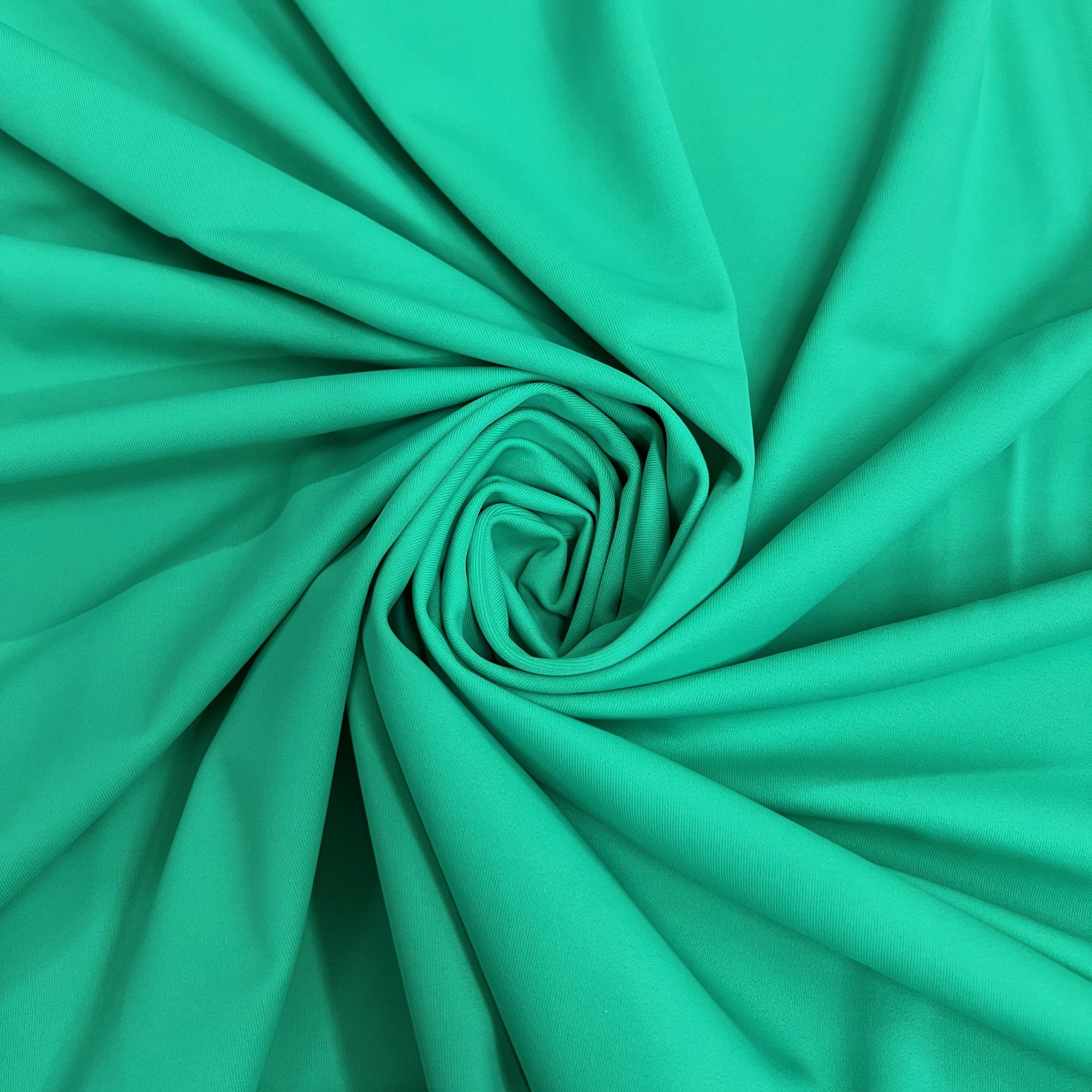 Giselle AQUA GREEN Nylon Spandex Stretch Matte Tricot Medium Weight Fabric for Apparel, Swimwear, Activewear, Sportswear, Costumes, Crafts
