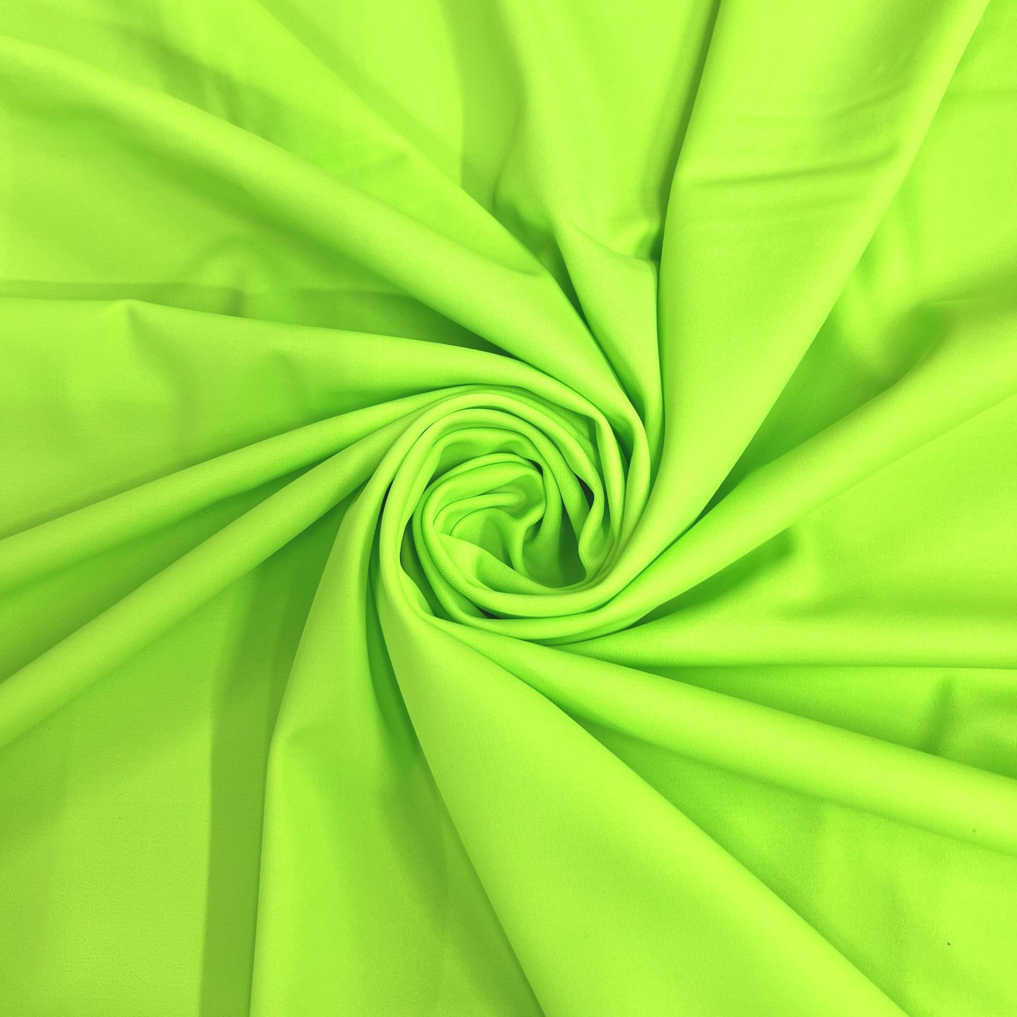 Giselle NEON LIME Nylon Spandex Stretch Matte Tricot Medium Weight Fabric for Apparel, Swimwear, Activewear, Sportswear, Costumes, Crafts