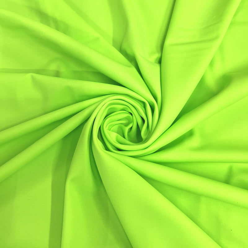 Giselle NEON LIME Nylon Spandex Stretch Matte Tricot Medium Weight Fabric for Apparel, Swimwear, Activewear, Sportswear, Costumes, Crafts