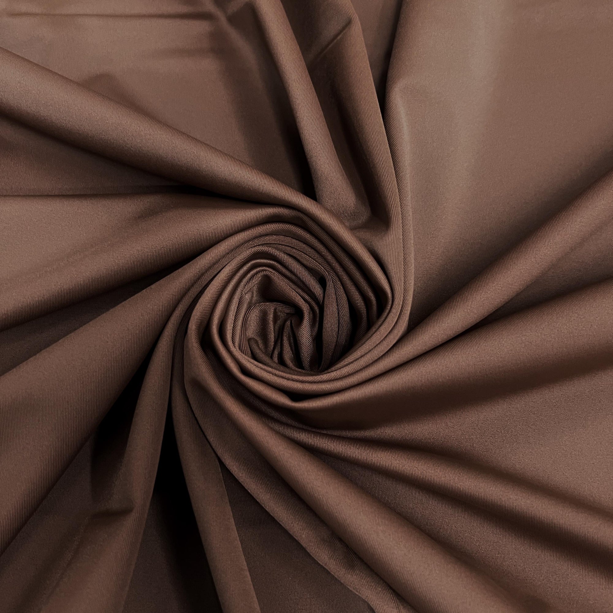 Giselle BROWN Nylon Spandex Stretch Matte Tricot Medium Weight Fabric for Apparel, Swimwear, Activewear, Sportswear, Costumes, Crafts