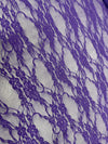 Emily PURPLE Floral Nylon 4-way Stretch Spandex Lace Fabric