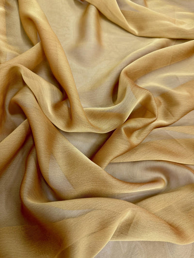 Jolene GOLD DARK GOLD Polyester Two-Tone Chiffon Fabric by the Yard