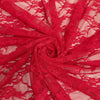 Emily RED Floral Nylon 4-way Stretch Spandex Lace Fabric