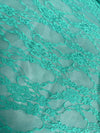 Emily LIGHT JADE Floral Nylon 4-way Stretch Spandex Lace Fabric
