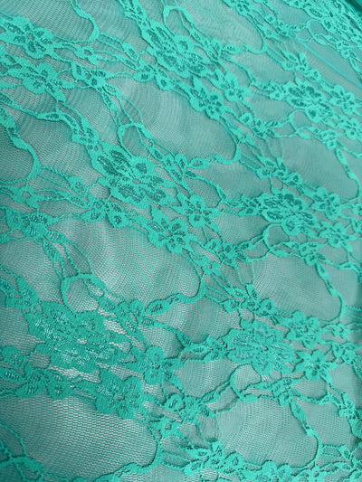 Emily LIGHT JADE Floral Nylon 4-way Stretch Spandex Lace Fabric