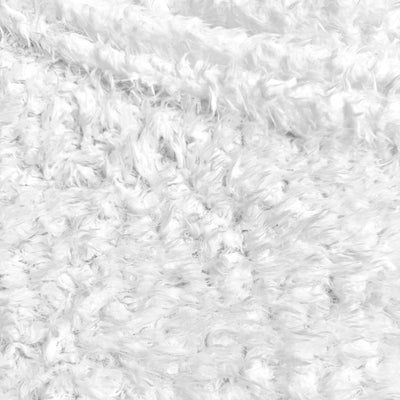 Poppy WHITE Flokati Mongolian Short Pile Soft Faux Fur Fabric for Fursuit, Cosplay Costume, Photo Prop, Trim, Throw Pillow, Crafts