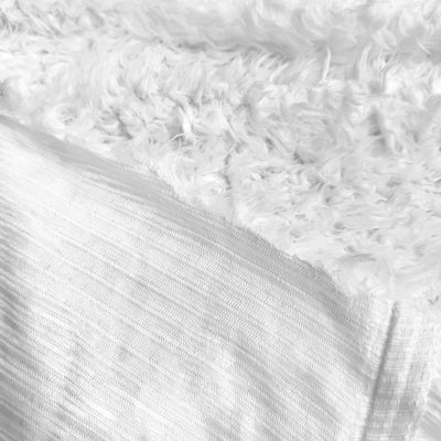 Poppy WHITE Flokati Mongolian Short Pile Soft Faux Fur Fabric for Fursuit, Cosplay Costume, Photo Prop, Trim, Throw Pillow, Crafts