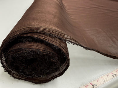 Jolene CHOCOLATE BROWN Polyester Two-Tone Chiffon Fabric by the Yard