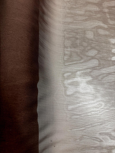 Jolene CHOCOLATE BROWN Polyester Two-Tone Chiffon Fabric by the Yard