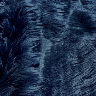 Sasha NAVY BLUE 2 Inch Long Pile Soft Luxury Faux Fur Fabric Fursuit, Cosplay Costume, Photo Prop, Trim, Throw Pillow, Crafts