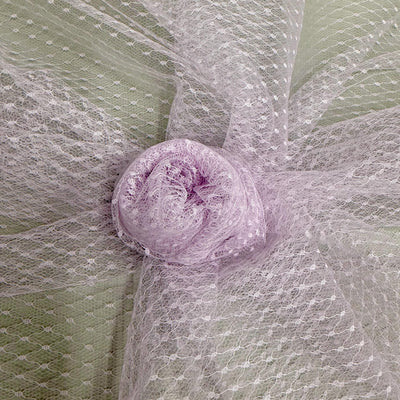 Eleanor LILAC Dotted Swiss Mesh Tulle Lace Fabric for Veil, Lining, Apparel, Costume, Party/Home Decor
