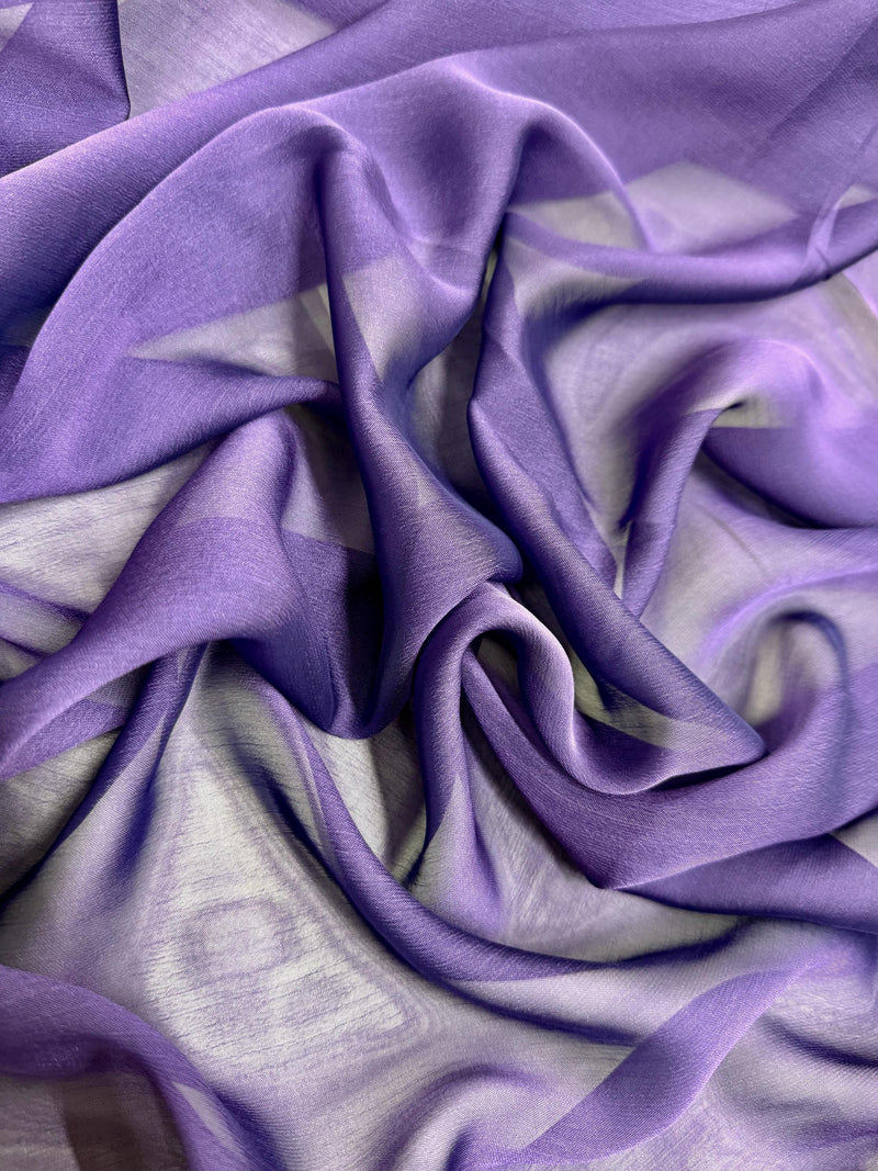 Jolene VIOLET Polyester Two-Tone Chiffon Fabric by the Yard - 10135