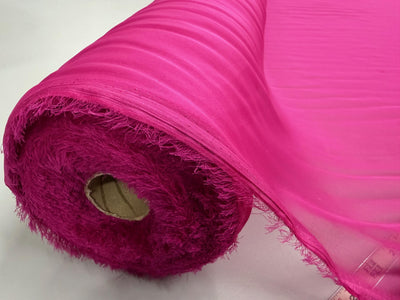 Jolene FUCHSIA Polyester Two-Tone Chiffon Fabric by the Yard - 10135
