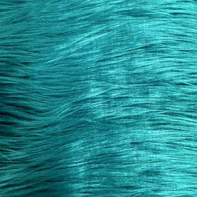 Eden DARK TEAL GREEN Shaggy Long Pile Soft Faux Fur Fabric for Fursuit, Cosplay Costume, Photo Prop, Trim, Throw Pillow, Crafts
