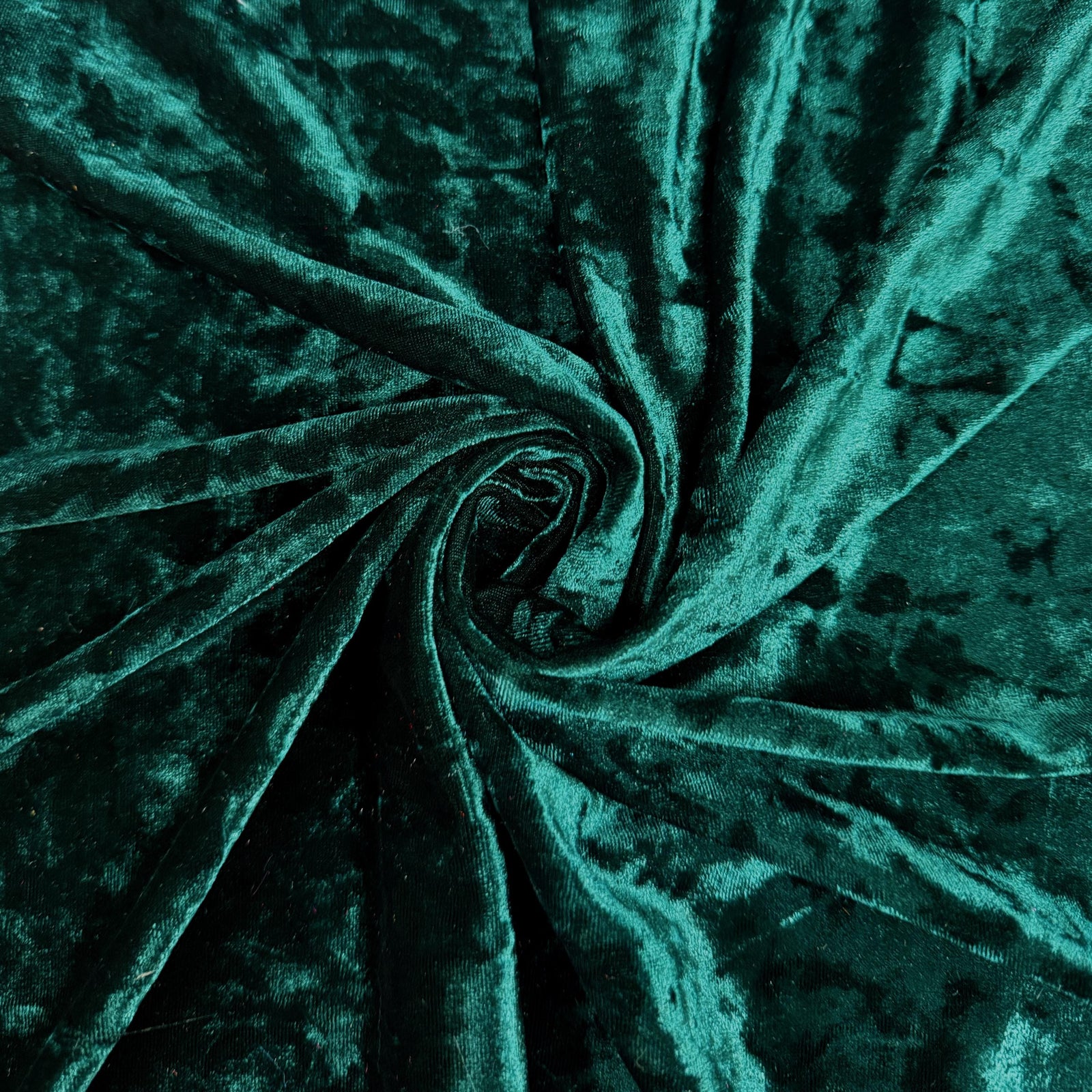 Samantha DARK HUNTER GREEN Polyester Stretch Crushed Velvet Fabric by the Yard for Bows, Topknot, Head Wraps, Scrunchies, Clothes, Crafts