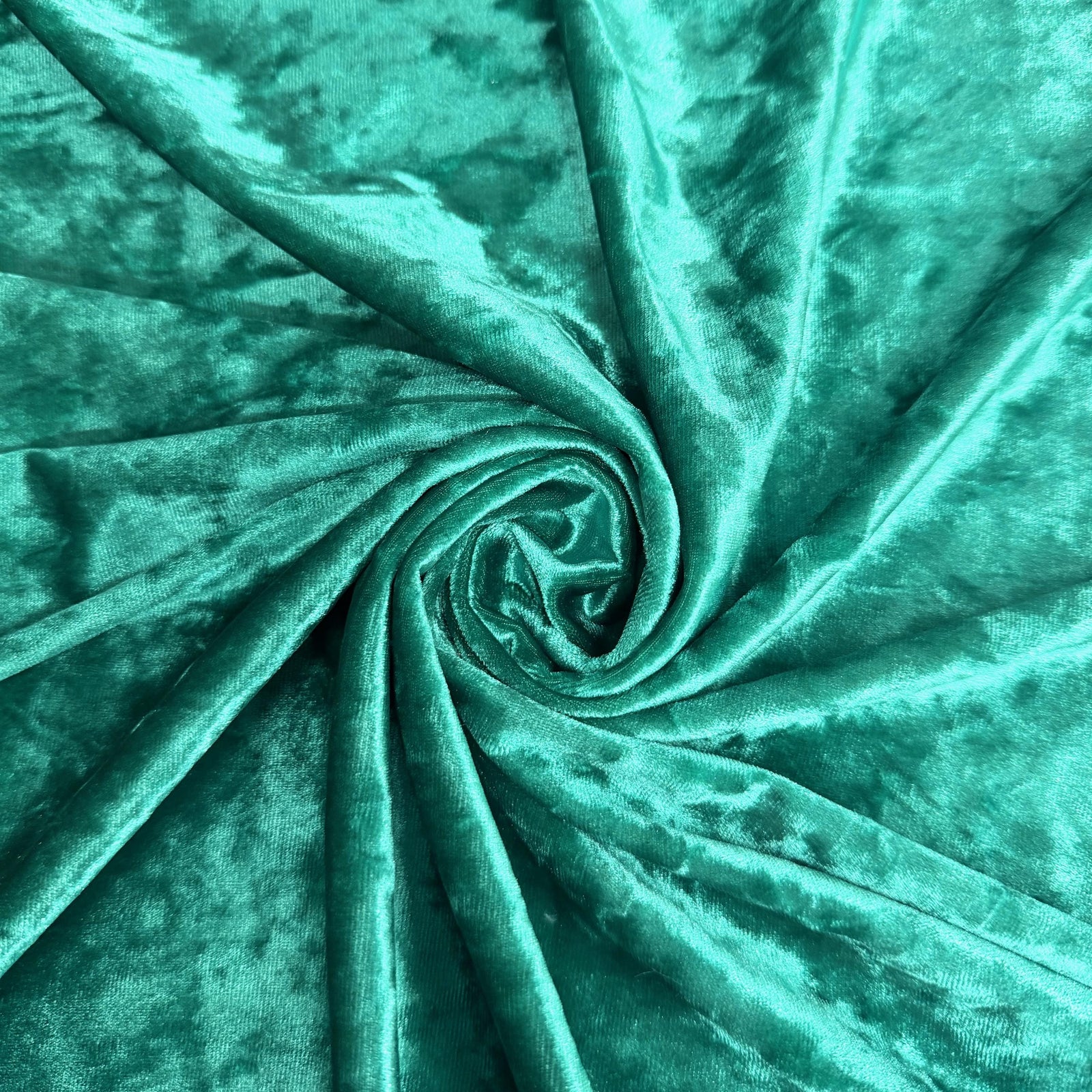 Samantha JADE GREEN Polyester Stretch Crushed Velvet Fabric by the Yard for Bows, Topknot, Head Wraps, Scrunchies, Clothes, Crafts