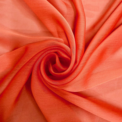 Jolene ORANGE Polyester Two-Tone Chiffon Fabric by the Yard - 10135