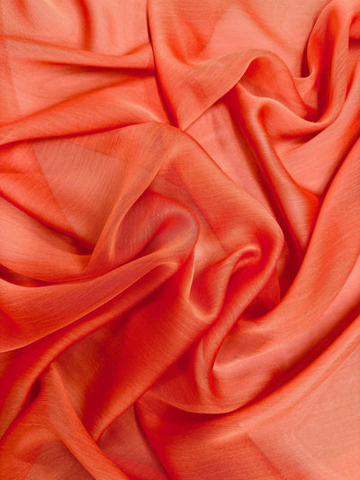 Jolene ORANGE Polyester Two-Tone Chiffon Fabric by the Yard - 10135