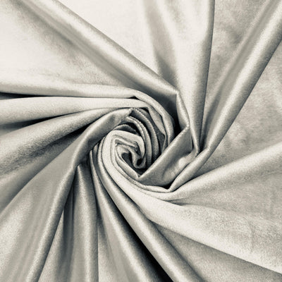 Contessa SILVER Plush Non-Stretch Velvet Fabric for Apparel, Costumes, Curtains, Chair/Throw Pillow Cover, Crafts