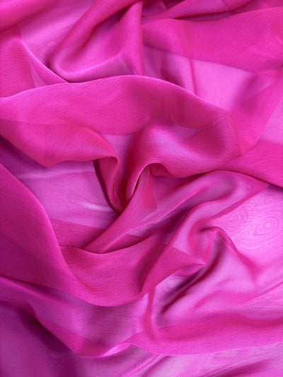 Jolene FUCHSIA Polyester Two-Tone Chiffon Fabric by the Yard - 10135