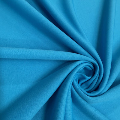 Evie TURQUOISE Polyester (Not Neoprene) Scuba Double Knit Fabric by the Yard - 10021