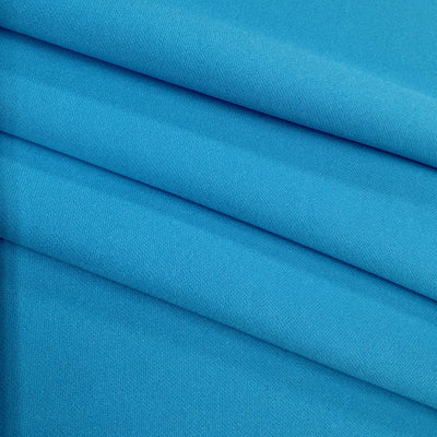 Evie TURQUOISE Polyester (Not Neoprene) Scuba Double Knit Fabric by the Yard - 10021