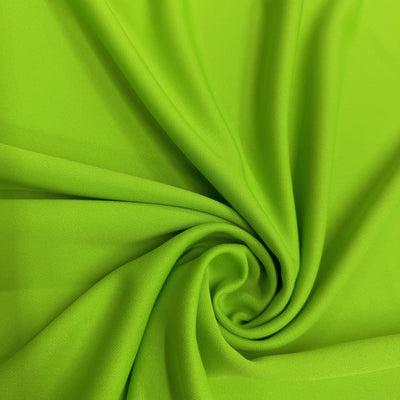 Evie LIME GREEN Polyester (Not Neoprene) Scuba Double Knit Fabric by the Yard - 10021