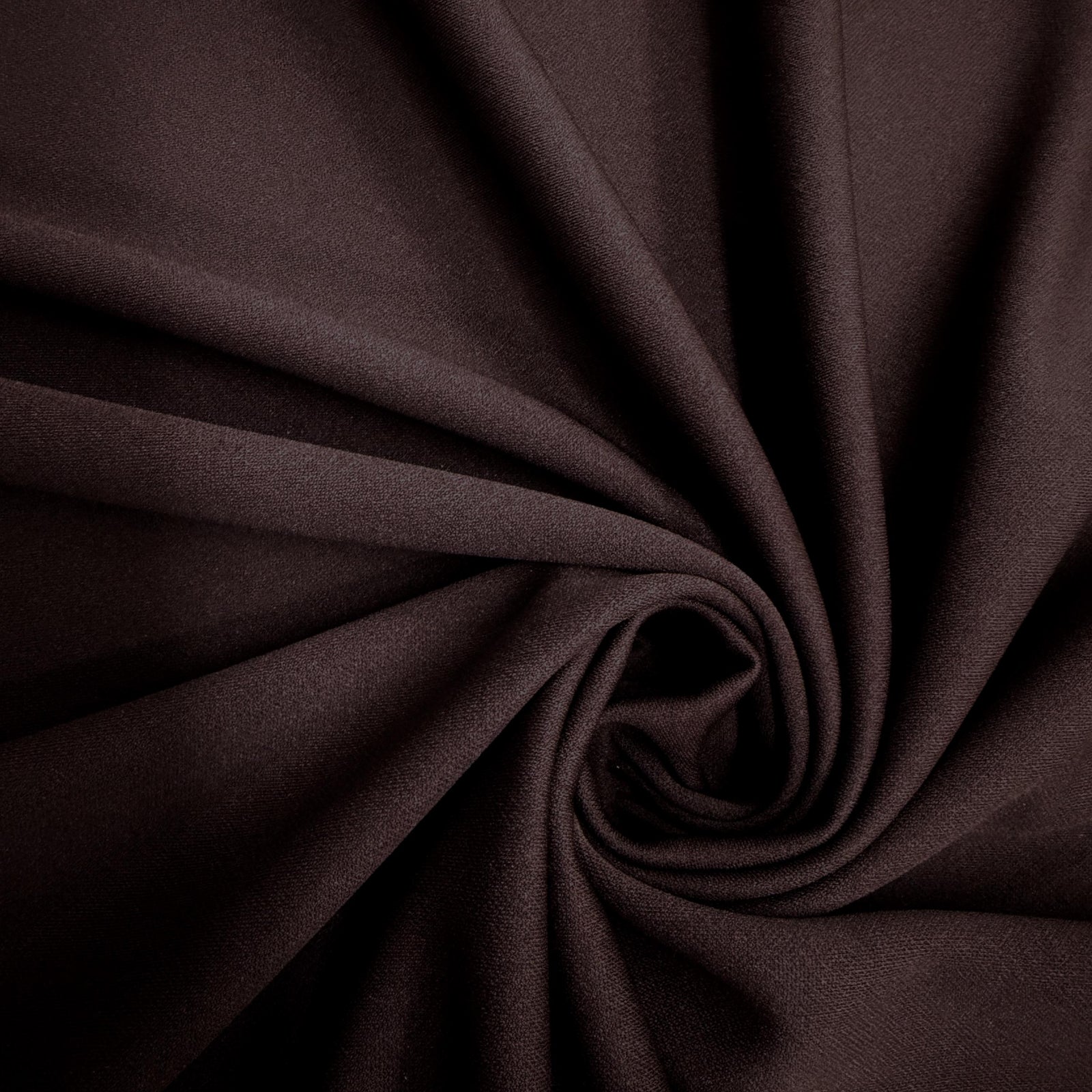 Evie BROWN Polyester (Not Neoprene) Scuba Double Knit Fabric by the Yard - 10021