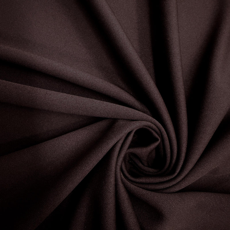 Evie BROWN Polyester (Not Neoprene) Scuba Double Knit Fabric by the Yard - 10021