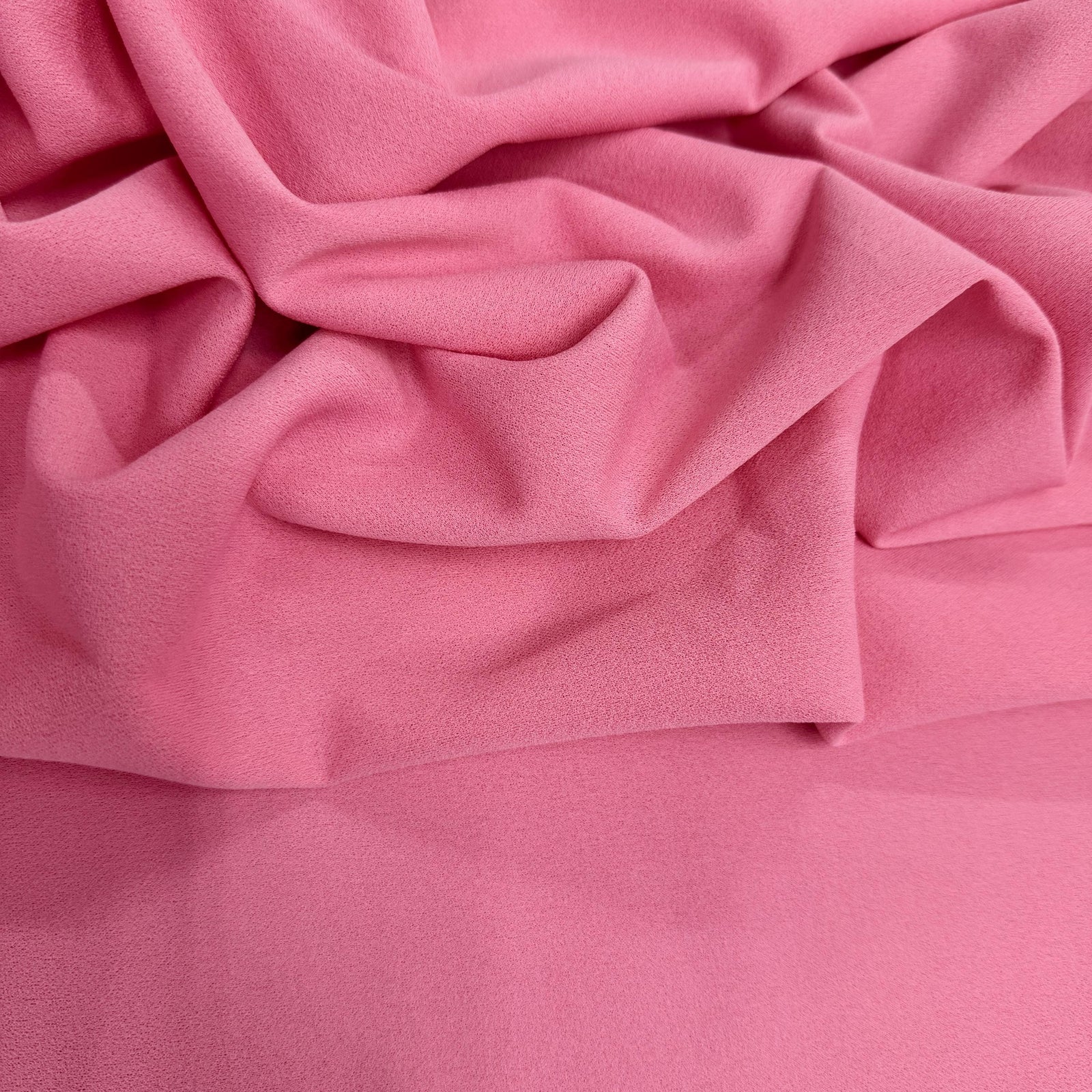 Chey BUBBLEGUM PINK Stretch Crepe Scuba Techno Knit Polyester Spandex Fabric for Bows, Top Knots, Head Wraps, Clothes, Costumes, Crafts