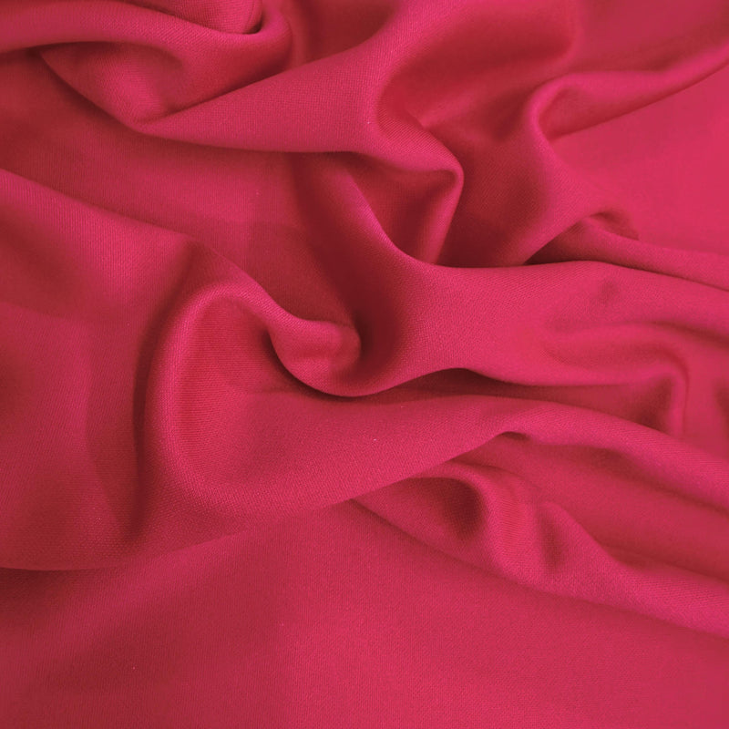 Evie FUCHSIA Polyester (Not Neoprene) Scuba Double Knit Fabric by the Yard - 10021