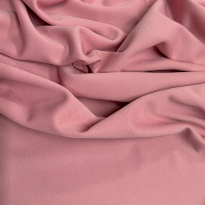 Evie DUSTY PINK Polyester (Not Neoprene) Scuba Double Knit Fabric by the Yard - 10021