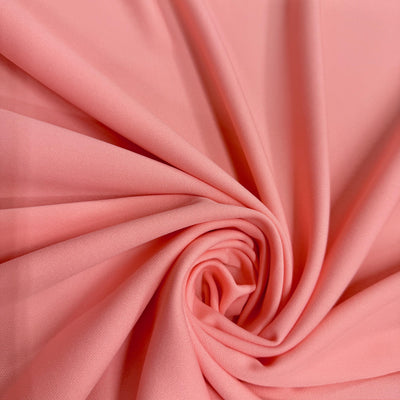 Evie CORAL Polyester (Not Neoprene) Scuba Double Knit Fabric by the Yard - 10021