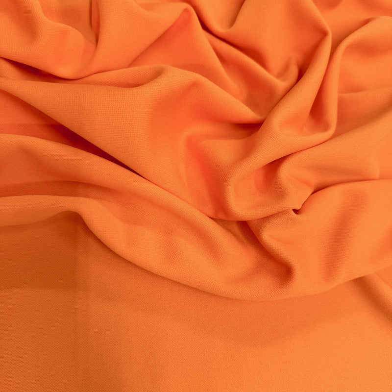 Evie ORANGE Polyester (Not Neoprene) Scuba Double Knit Fabric by the Yard