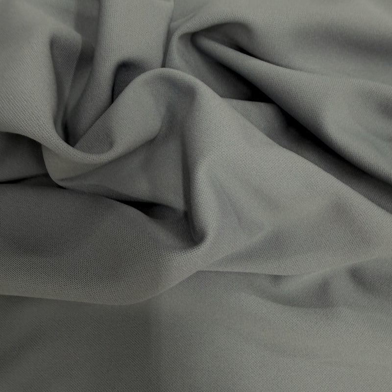 Evie GREY Polyester (Not Neoprene) Scuba Double Knit Fabric by the Yard - 10021