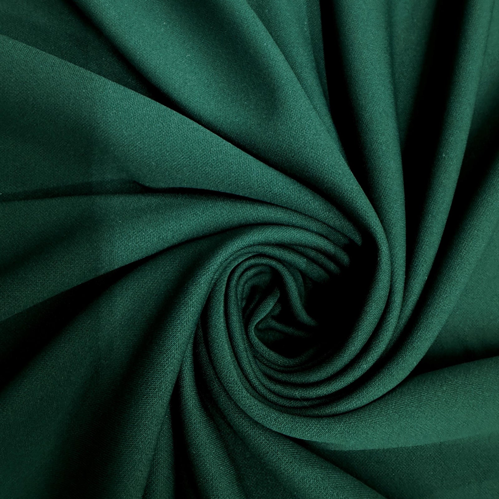 Evie DARK HUNTER GREEN Polyester (Not Neoprene) Scuba Double Knit Fabric by the Yard - 10021