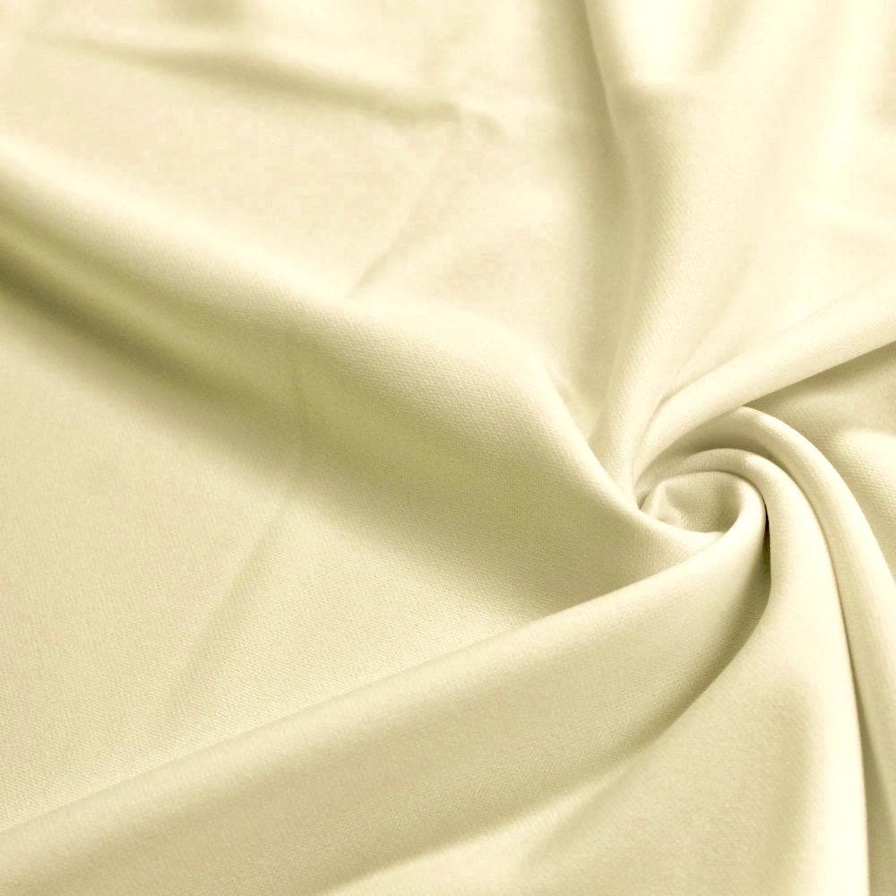 Evie CREAM Polyester (Not Neoprene) Scuba Double Knit Fabric by the Yard - 10021