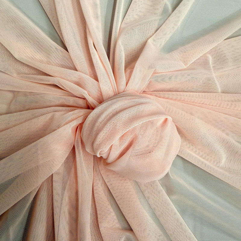 Dorothea POWDER ROSE Power Mesh Nylon Spandex Fabric by the Yard