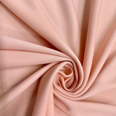 Evie BLUSH PEACH Polyester (Not Neoprene) Scuba Double Knit Fabric by the Yard - 10021