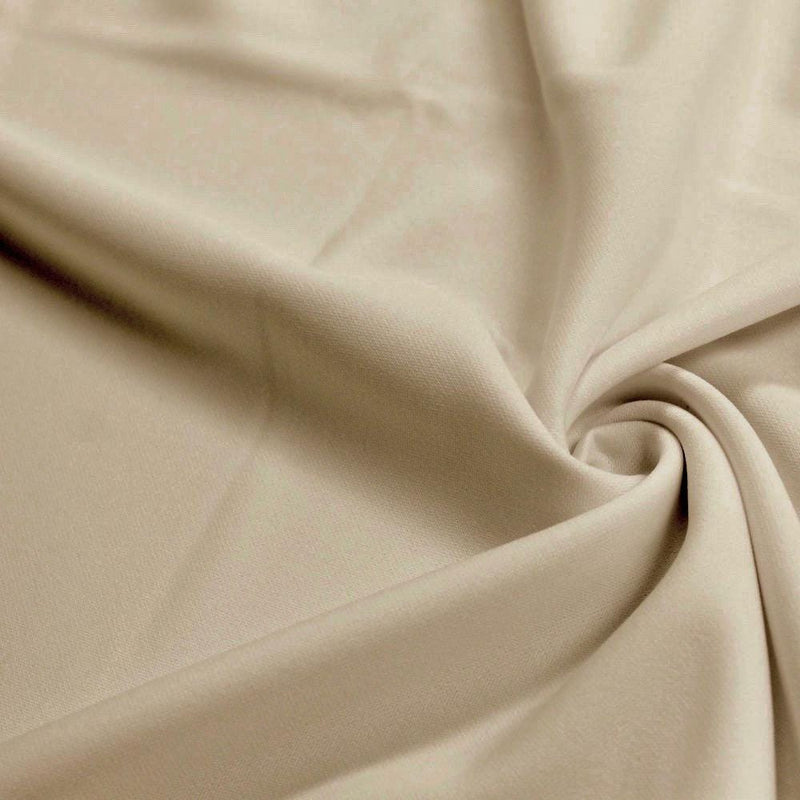 Evie LIGHT TAUPE Polyester (Not Neoprene) Scuba Double Knit Fabric by the Yard - 10021